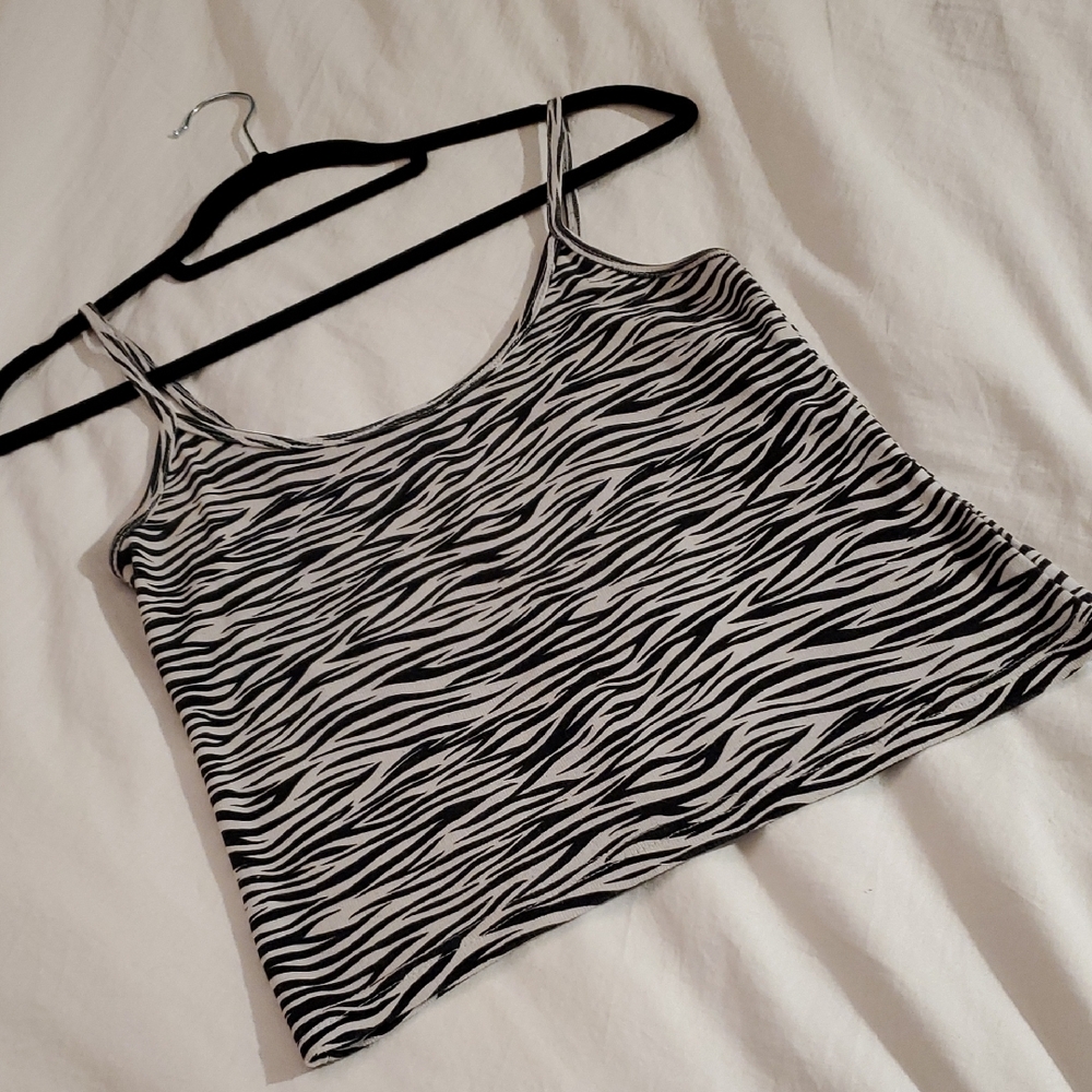 Chic Zebra Print Camisole